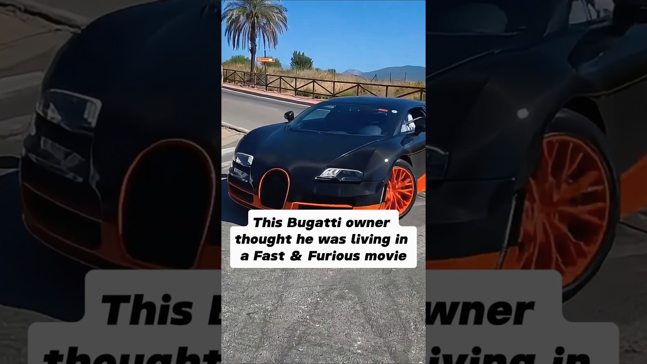 This Bugatti owner thought he was living in a Fast & Furious movie#car #shorts #edit #shortvideo