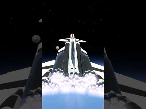 This is how I built a Colossal SSTO Space Shuttle and went to the Moon #kerbalspaceprogram #ksp
