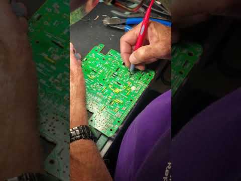 This is how we trace and find common points in a PCB circuit board - wait for the beep!
