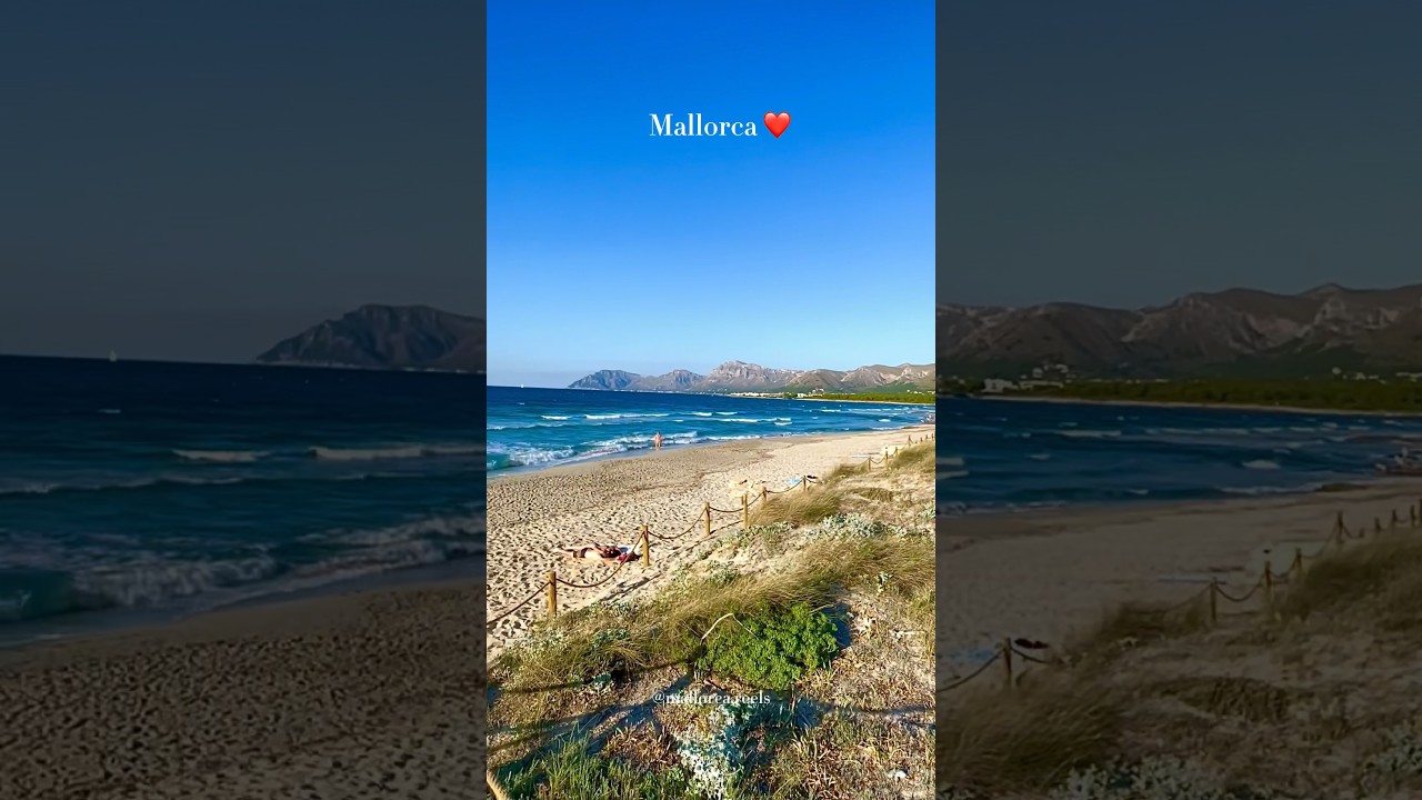 This is ...📍Son Serra de Marina, Mallorca ❤️#mallorca #majorca #beach #sunset #strand #playa