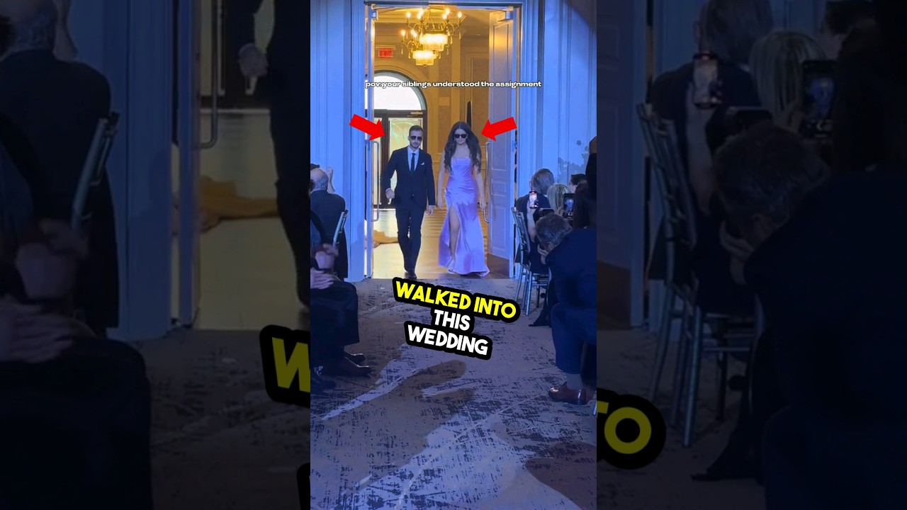 This is the best wedding entry ever 😯