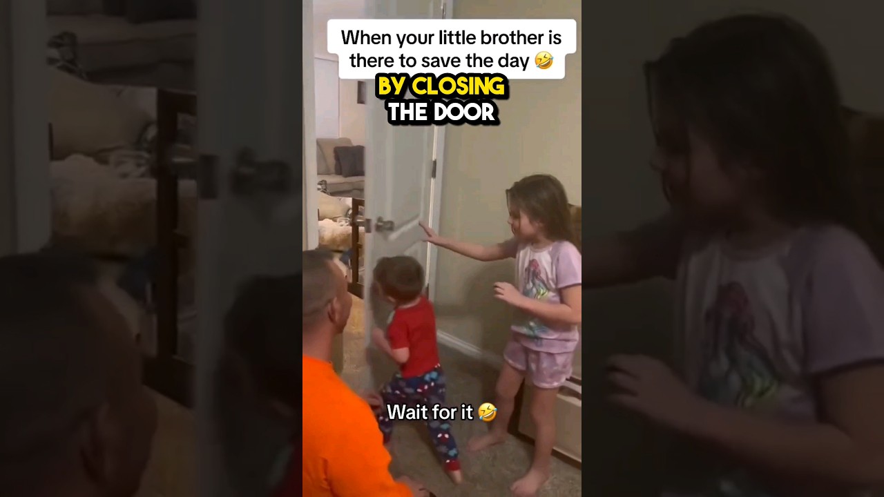 This little brother is every sister's nightmare! 😯
