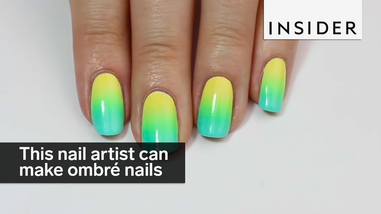 This nail artist creates beautiful ombré nails