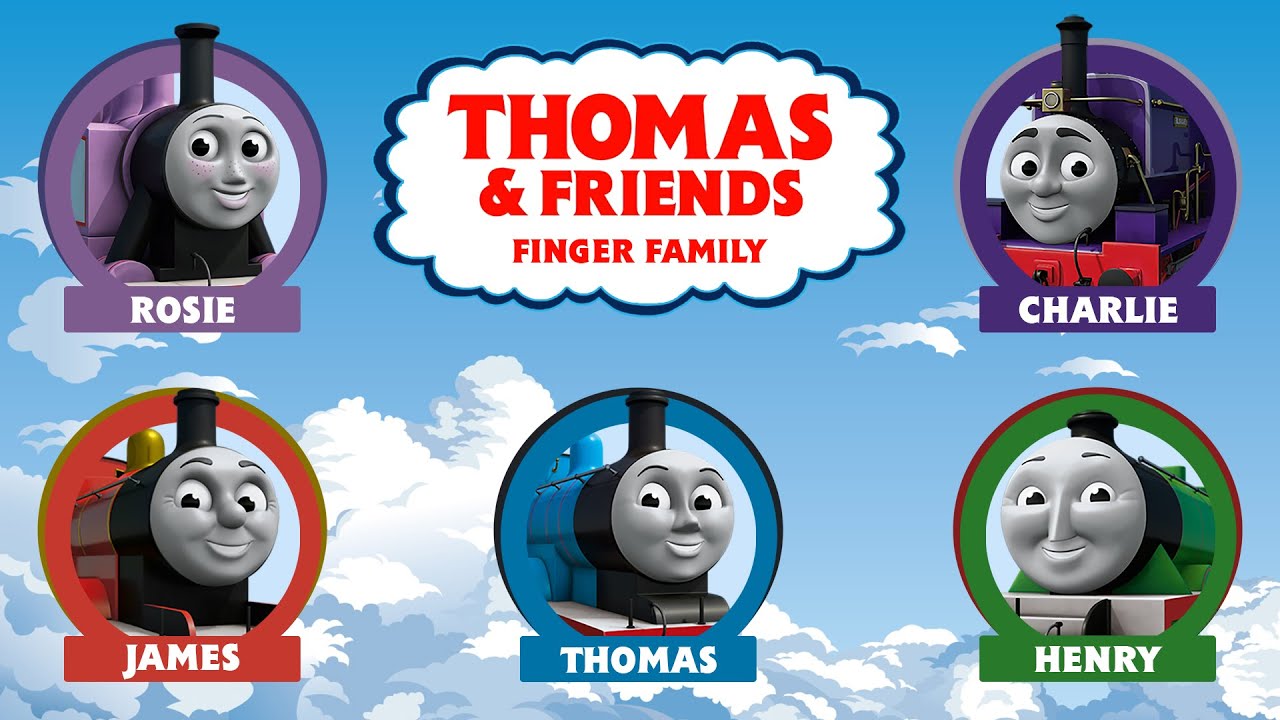 THOMAS AND FRIENDS - Finger Family - Daddy Finger - Nursery Rhyme with Lyrics - Karaoke