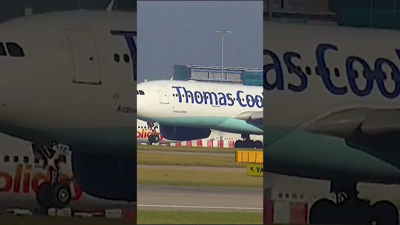 Thomas Cook A330 Take Off at Manchester Airport! #shorts