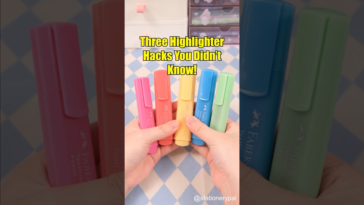 Three Highlighter Hacks You Didn't Know!  😎    #shorts