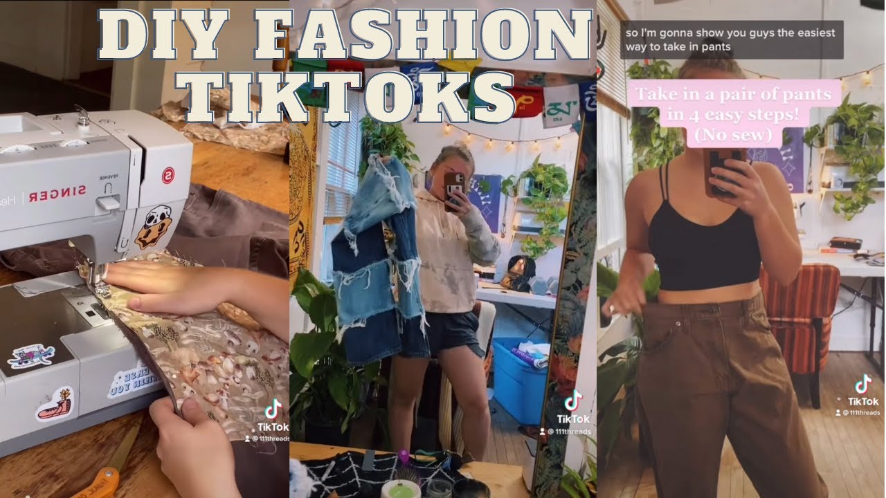 thrift flip / upcycle compilation ~ tiktok ~