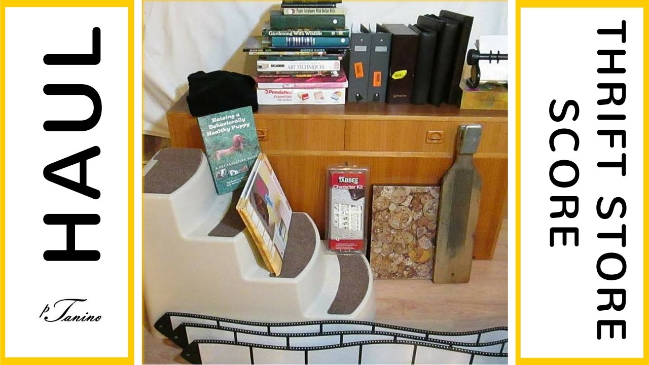 Thrift Store Haul Goodwill ARC Craft Books Furniture Ephemera