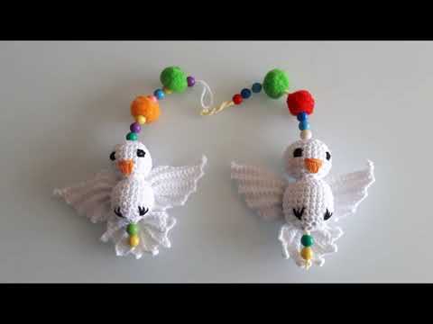 TIĞ İŞİ GÜVERCİN DUVAR SÜSÜ YAPIMI (crochet dove wall art ) english subtitle
