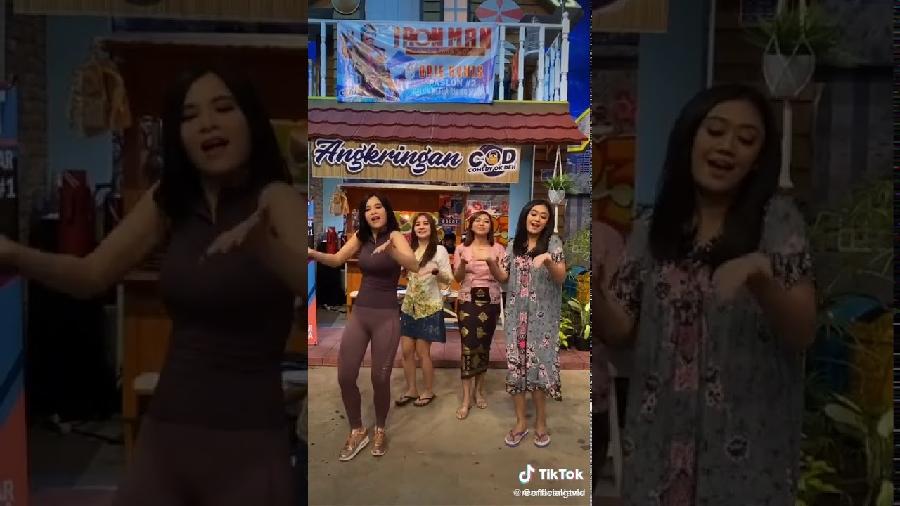 Tik tok goyangan bahenol tante