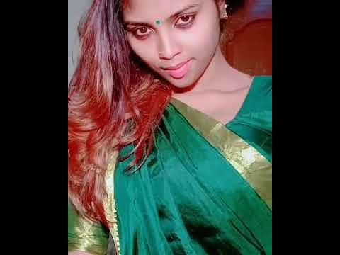 Tiktok Elakkiya hot in green saree