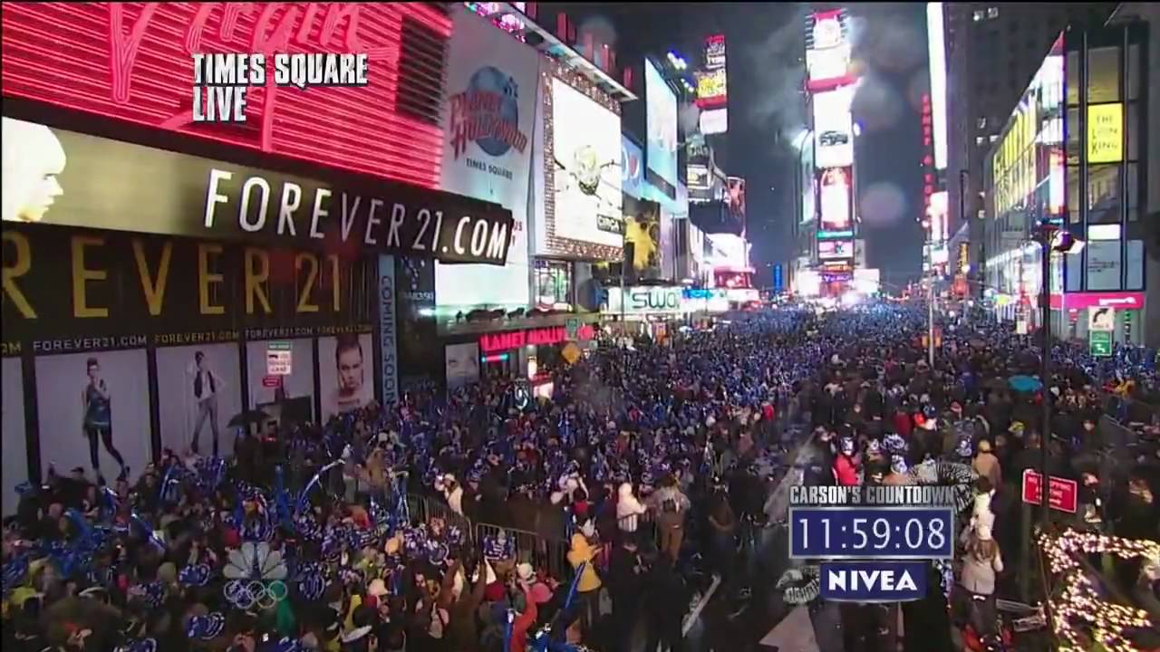 Time Square Ball Drop 2013 New York City New Year's Eve