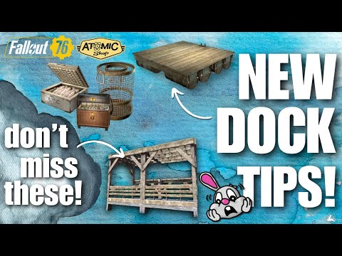 tips & tricks for new floating dock with the fish trap bundle | atom shop update review fallout 76