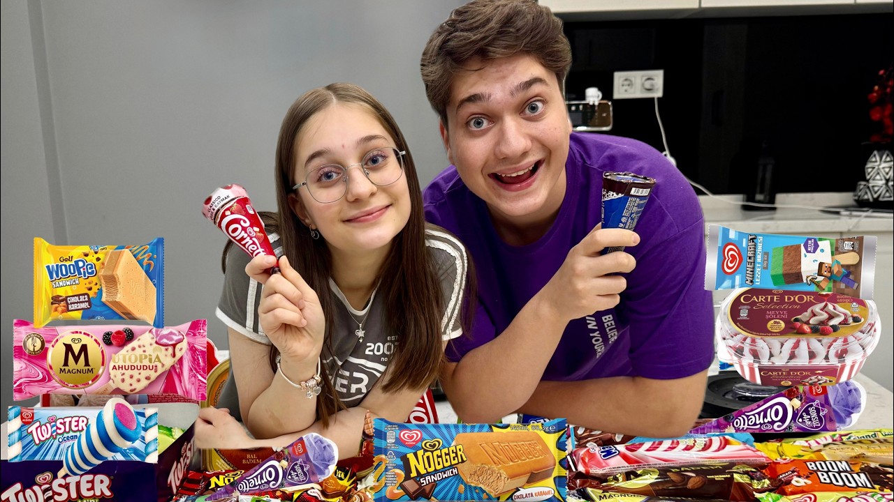 TÜM DONDURMALARI KARIŞTIRDIK 🍦( Algida Golf )
