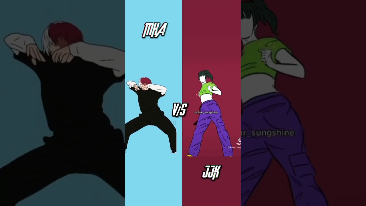 Todoroki (MHA) Vs JJK girls do the trend😫✨#anime#tiktok#shorts