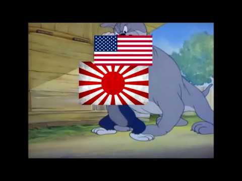 Tom and Jerry WW II Japan vs United States Meme