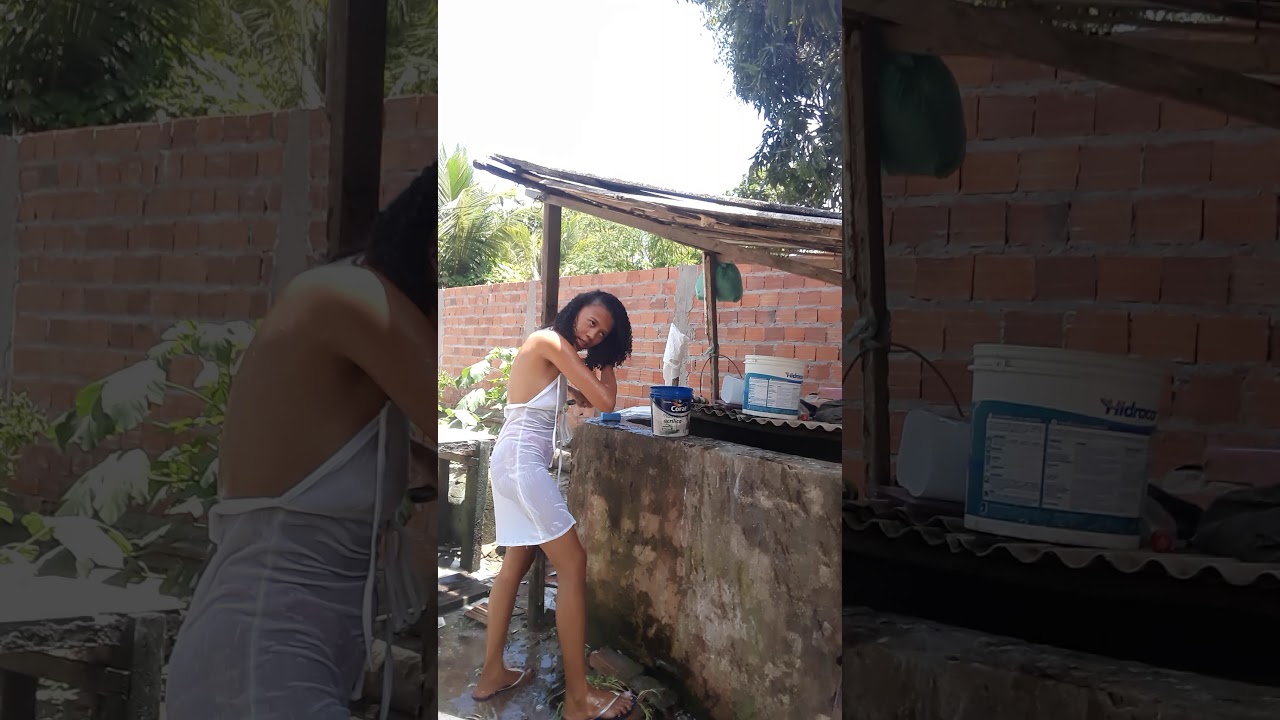 tomando banho