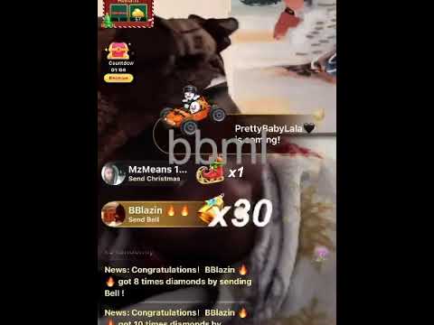 Tomi Kay plays video, of Flo w/ 2 big black eyes 👀 THEY’RE STARVING ME 🥹 #bigolive