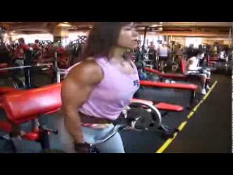Tomoko Kanda Very Strong Asian Girl Sexy Workout