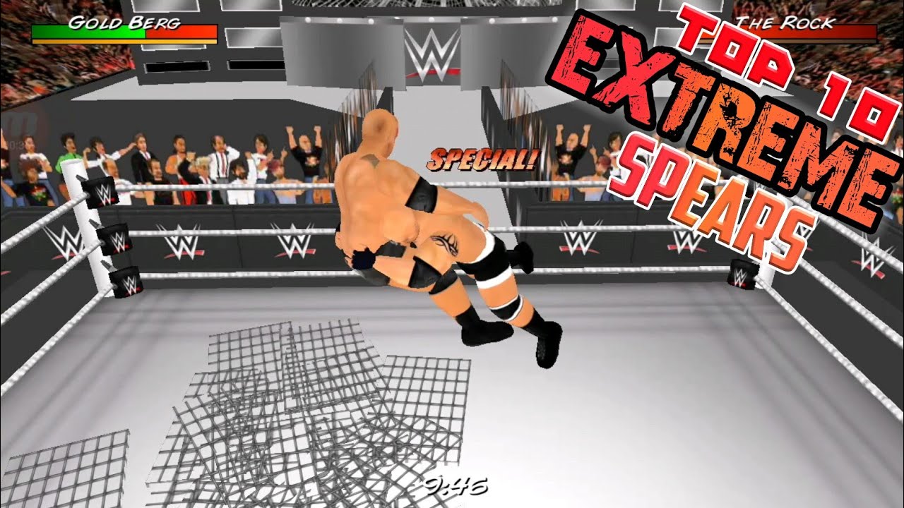 Top 10 Extreme Spears - Roman Reigns - Goldberg | WR3D