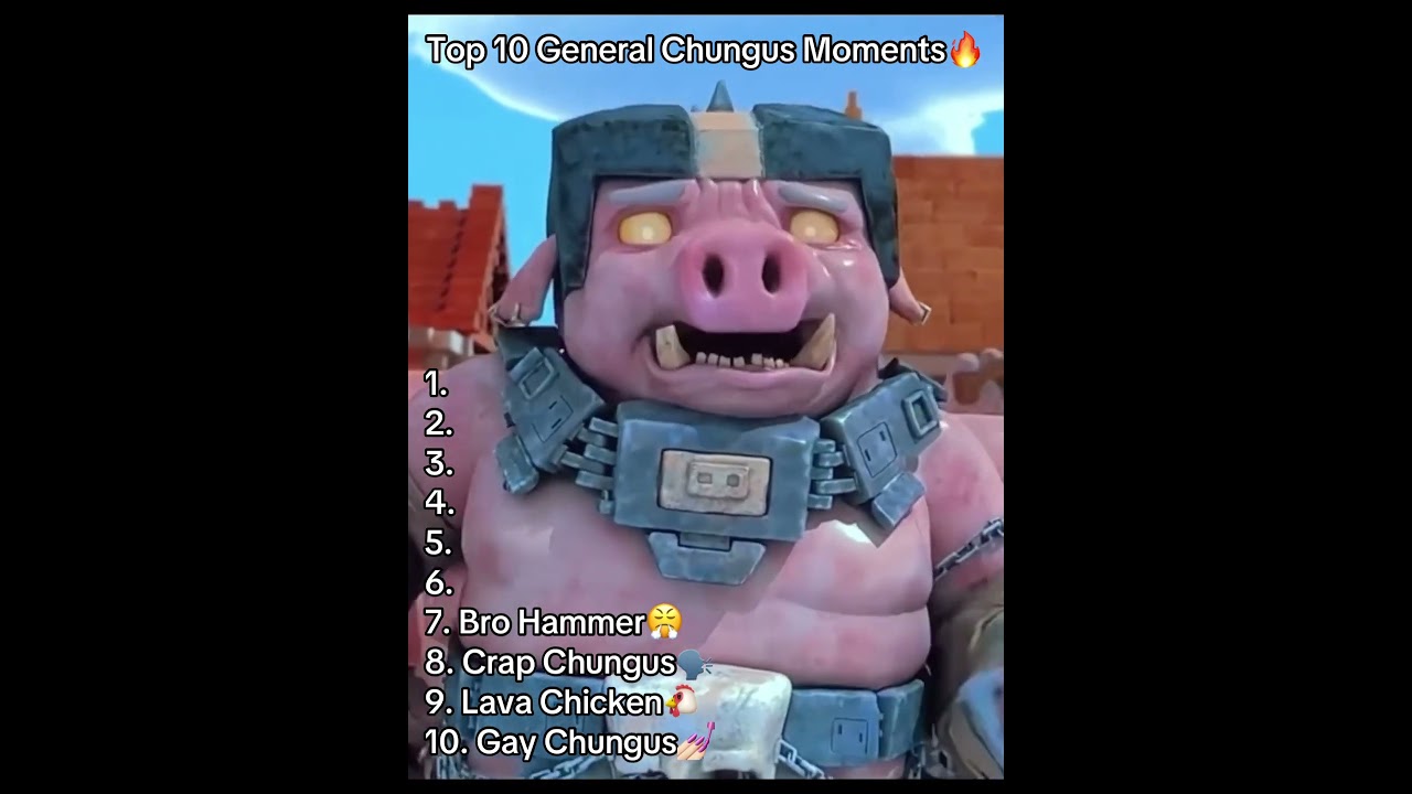 Top 10 General Chungus Moments🔥 #minecraftmovie #minecraft #shorts