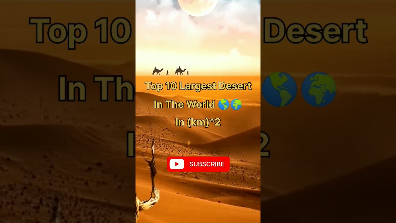 Top 10 largest Desert 🏜️🏝️ in the World 🌎🌍 #viral #top #history #desert