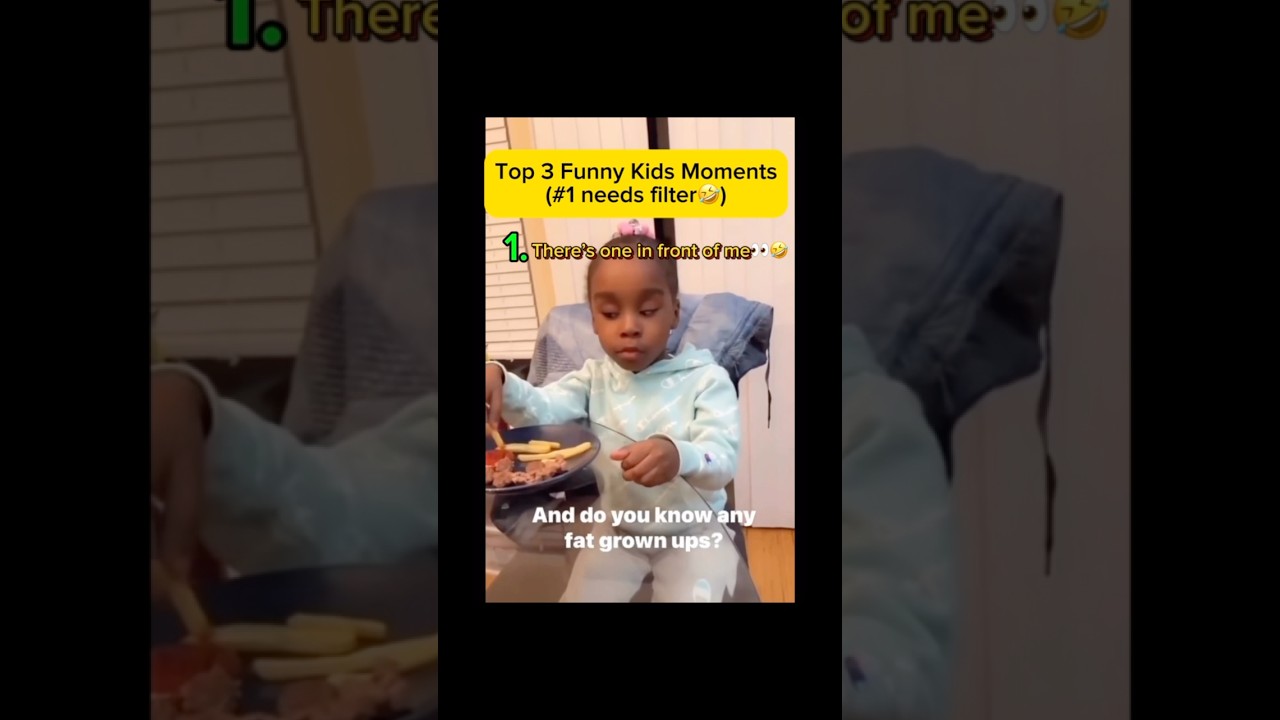 Top 3 Funniest Kids Moments (#1 Needs Filter 😭) #shorts #kids #funnymoments #top3 #ranking