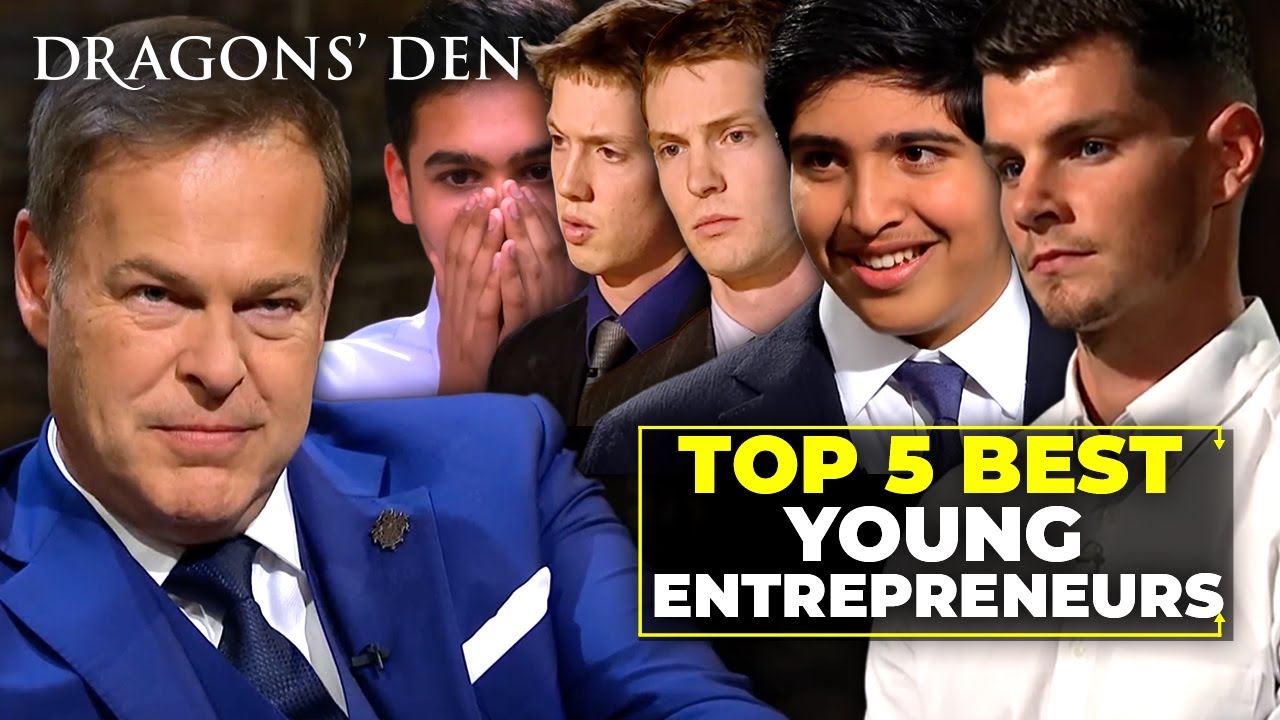 Top 5 Best Young Entrepreneurs | Dragons' Den