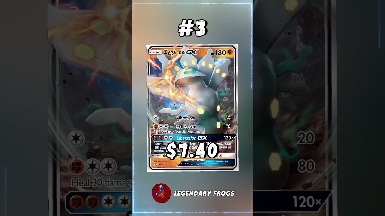 Top 5 Zygarde 50% Pokemon Cards #shorts #top5 #zygarde #pokemoncards