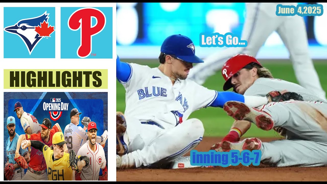 Toronto Blue Jays vs Philadelphia Phillies Inning 5-7 Game Highlights  MLB 4/6/2025 MLB Season 2025