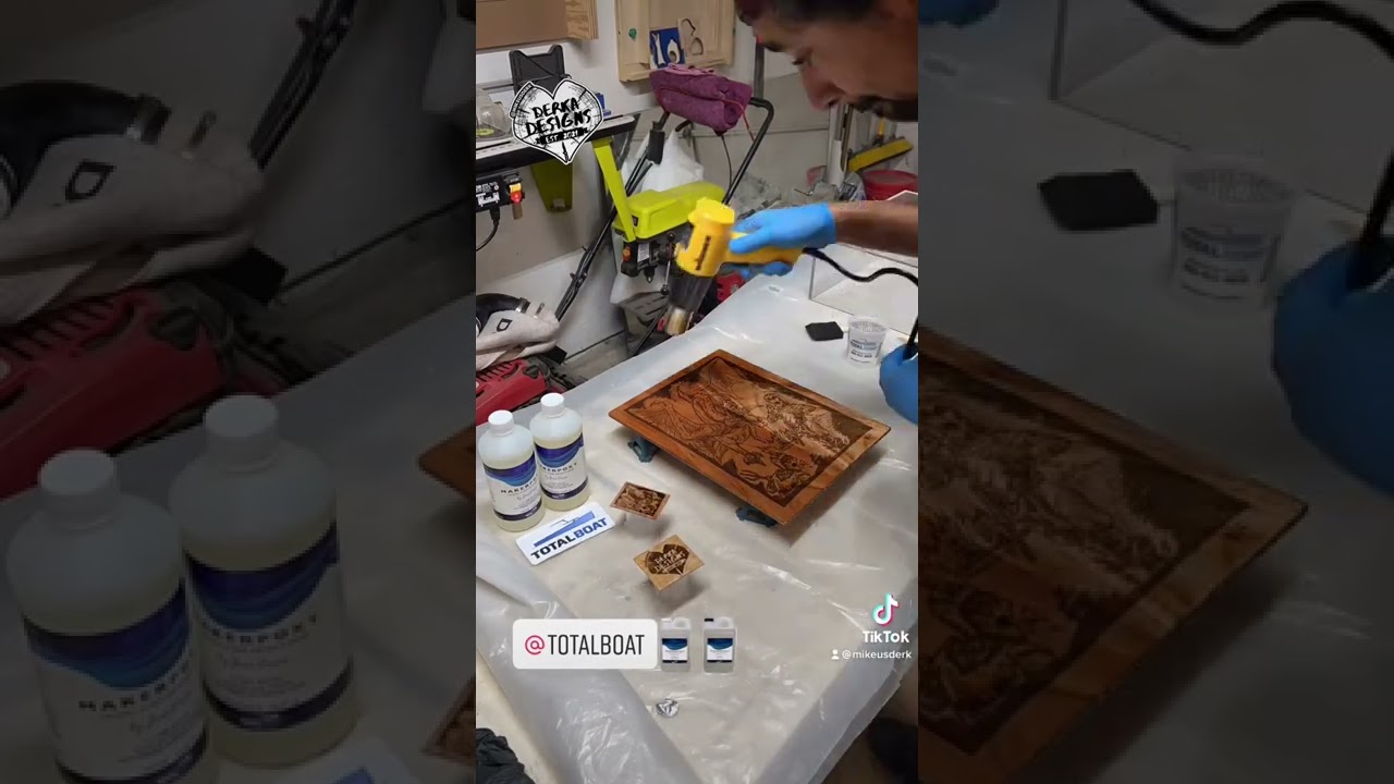 #totalboat epoxy for the win. #woodworking #epoxy