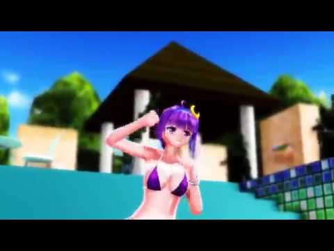 Touhou Girl MMD Sexy Patchouli Bikini Nostalogic