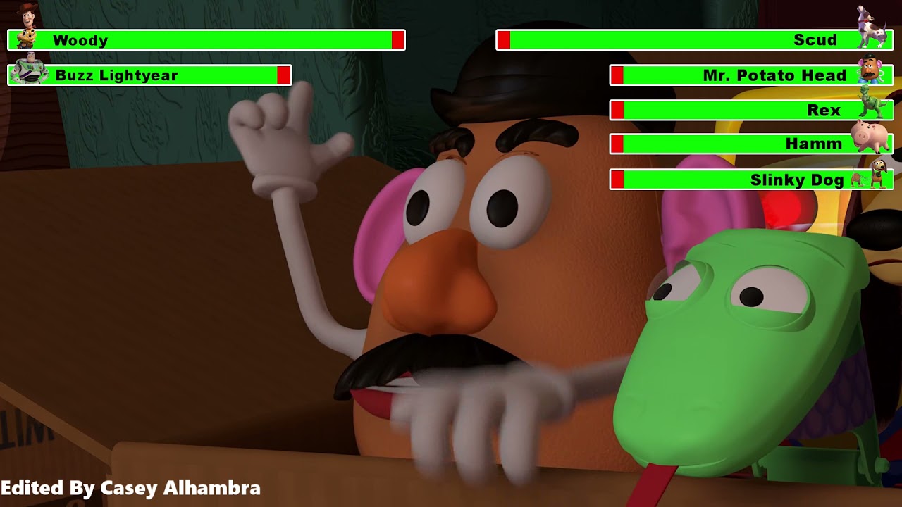 Toy Story (1995) Dog Chase with healthbars