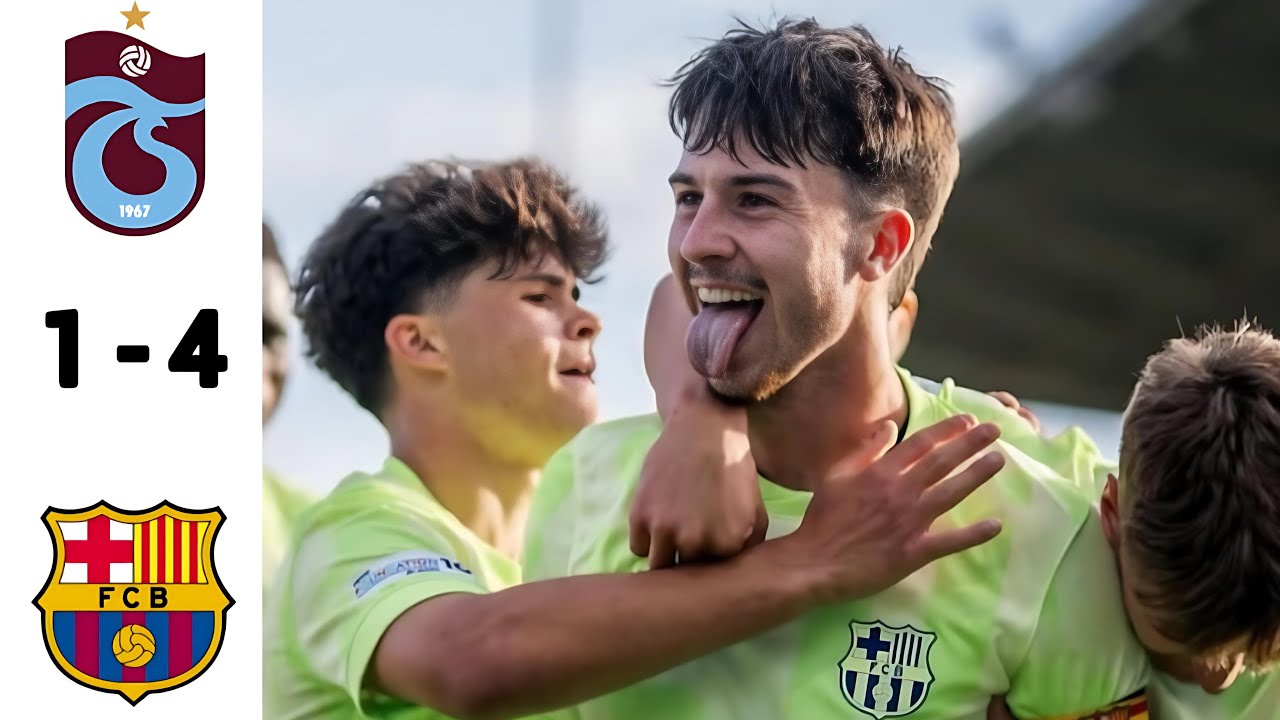 Trabzonspor 1 x 4 Barcelona U19 Uefa Youth Final•Extended Highlights & All Goals 28/4/2025
