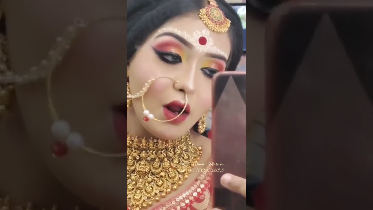 #traditional  Bridal makeup 👰 #Ruma's Makeover 💅