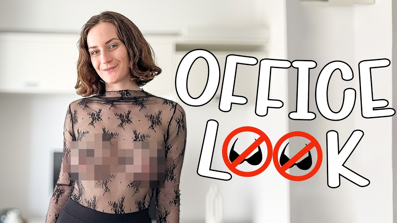 Transparent Office Looks Try On Haul - Two Sheer Blouses | See-Through Fashion