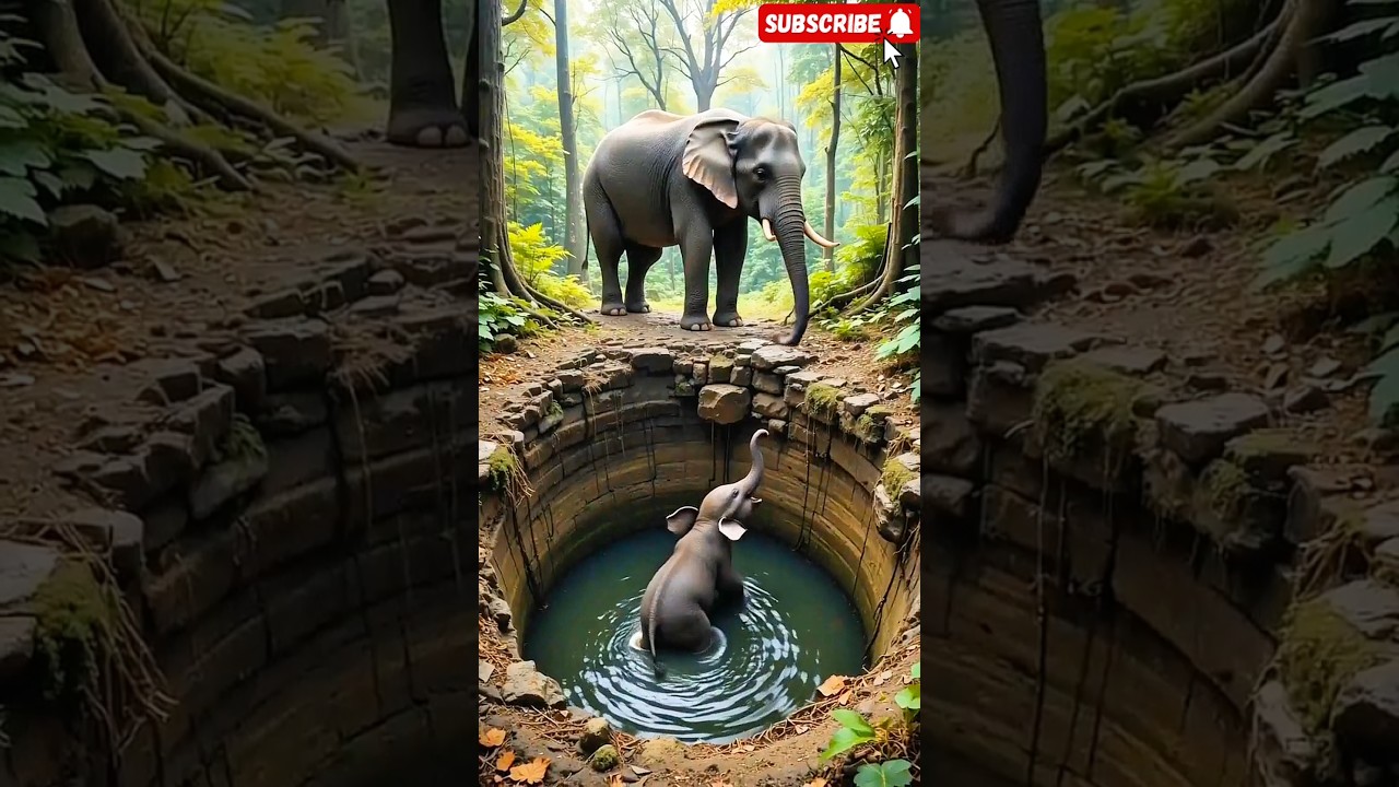 Trapped Baby Elephant… Then THIS Happened!