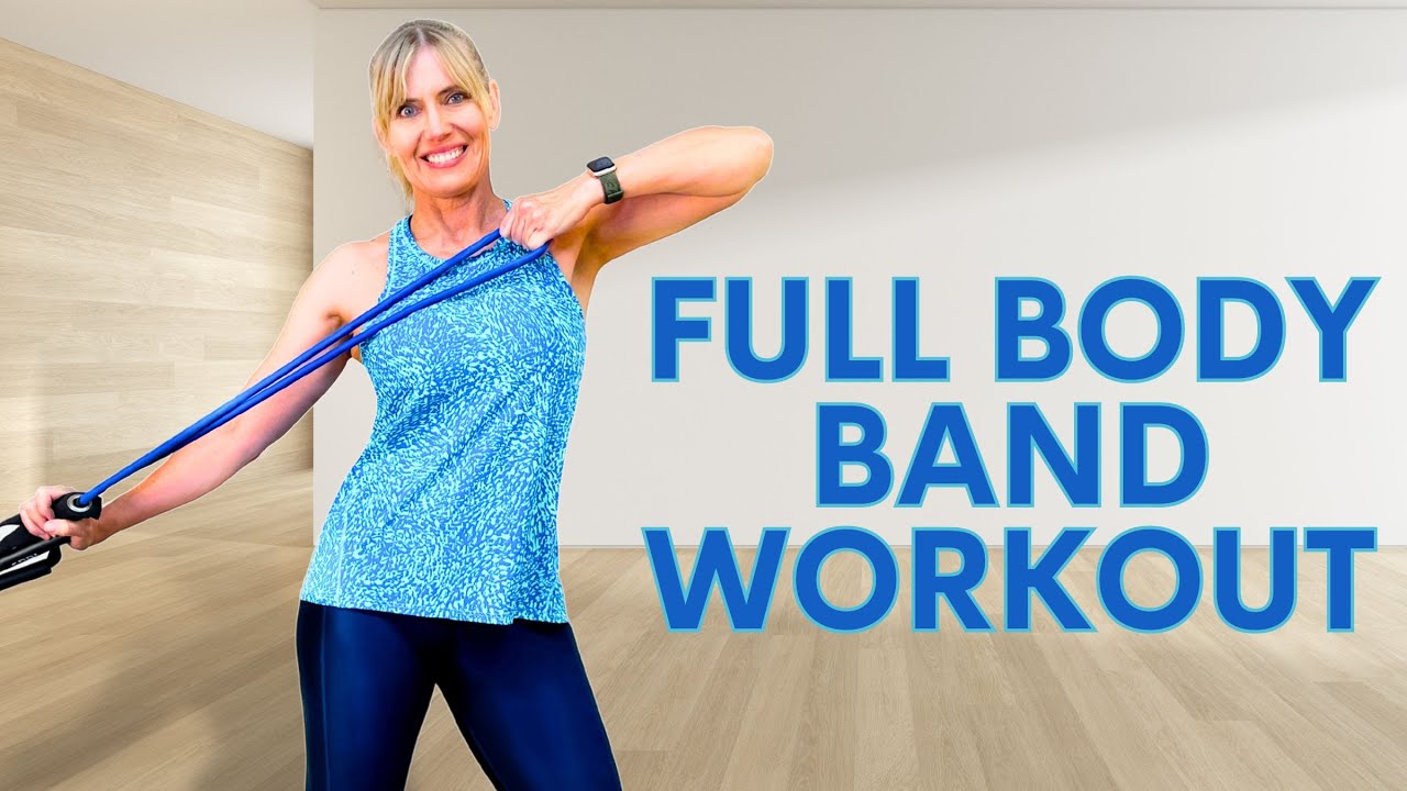 Travel Friendly Full Body Resistance Band Workout - Beginner Friendly