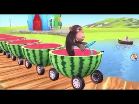 Tren süren maymun