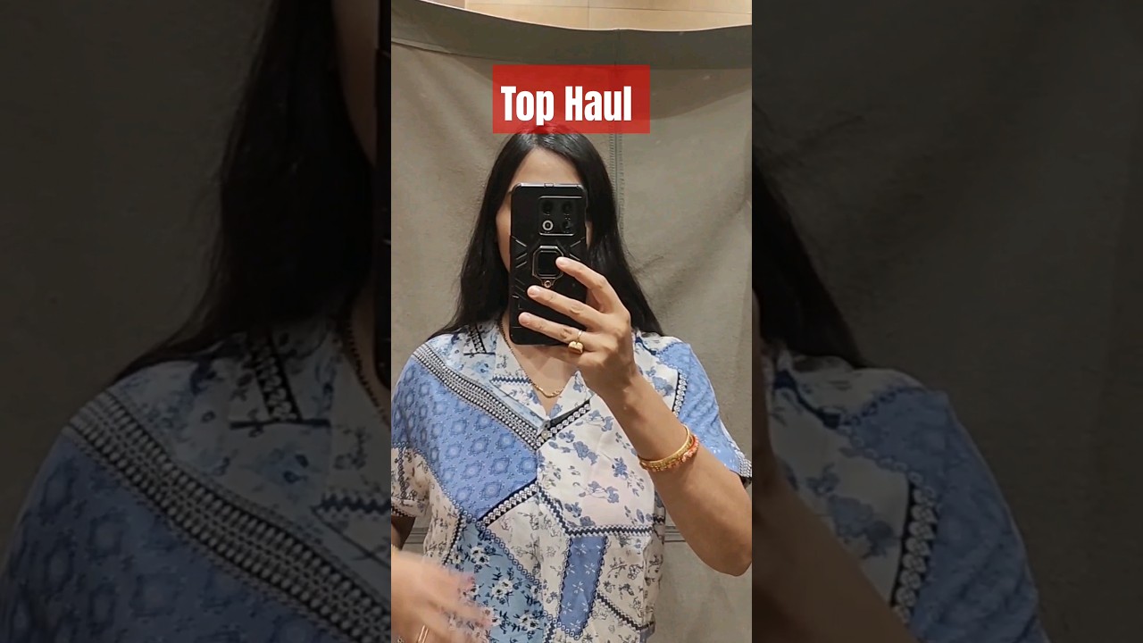Trending top Try-on  haul 🤣 #fashion #shopping #haul #top