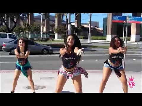 Tres garotas lindas  dançando Bumbum granada