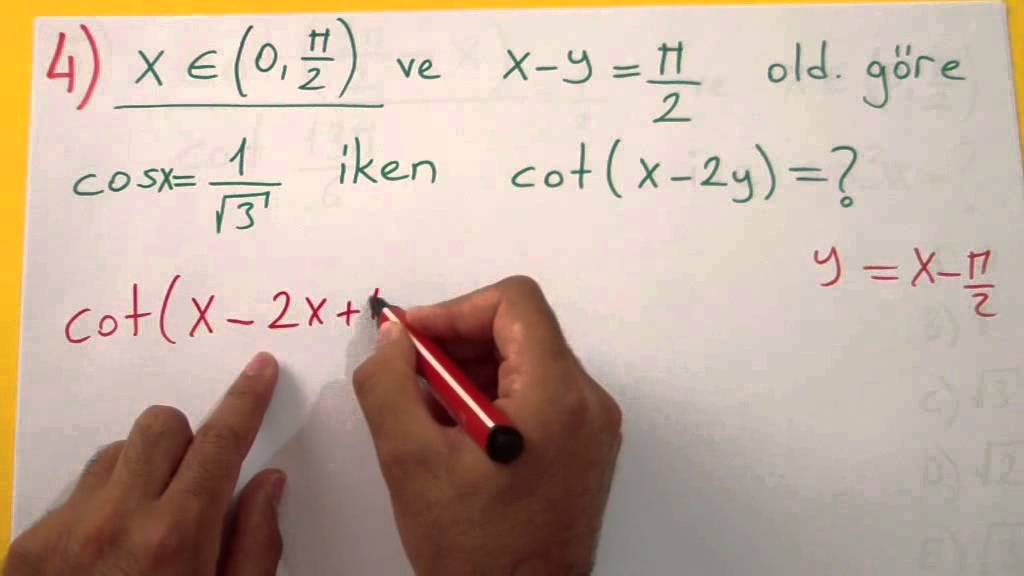 TRİGONOMETRİ SORU ÇÖZÜMÜ - Şenol hoca