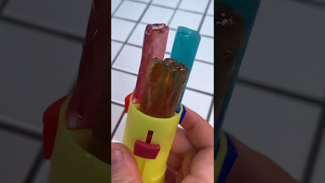 Triple power push pop candy food mukbang