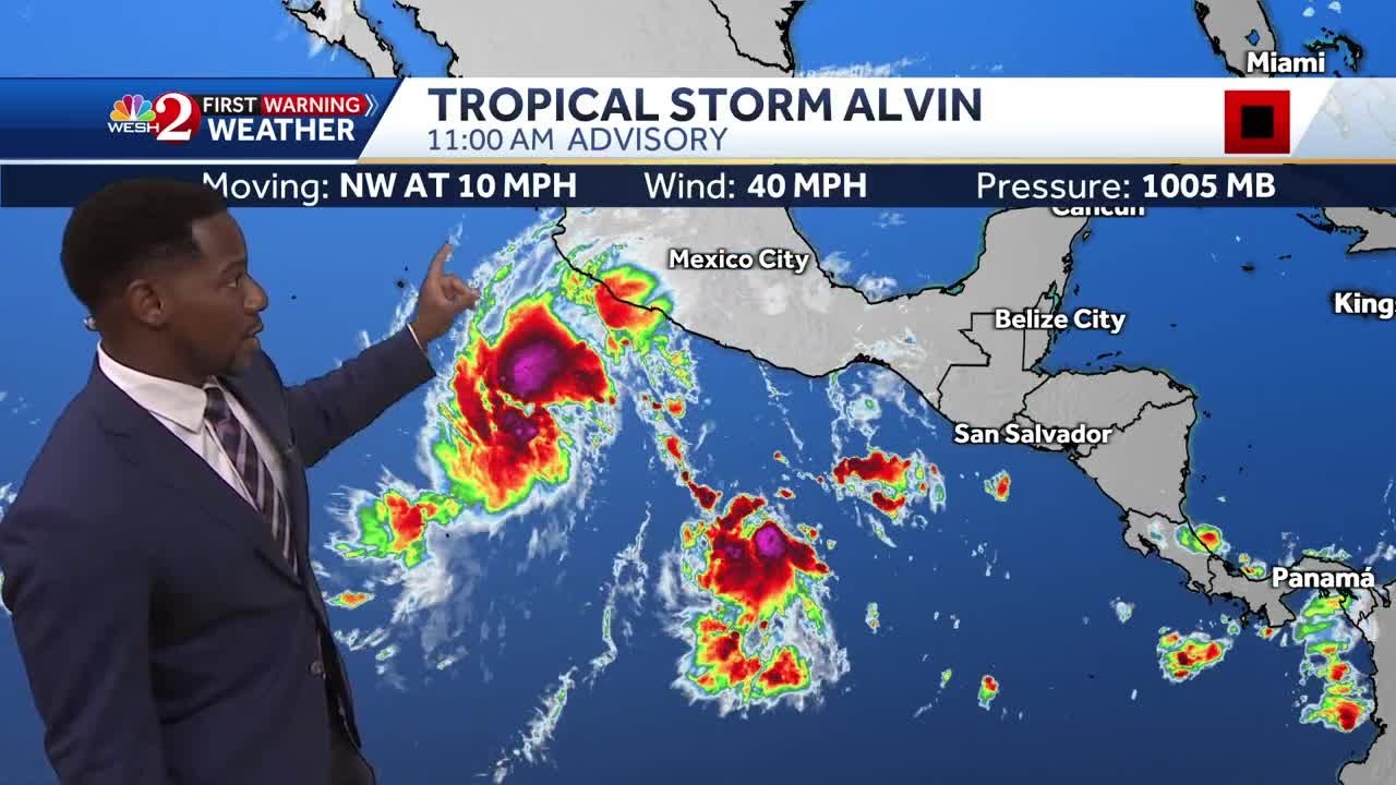 Tropical Storm Alvin forms off Mexico's Pacific coast