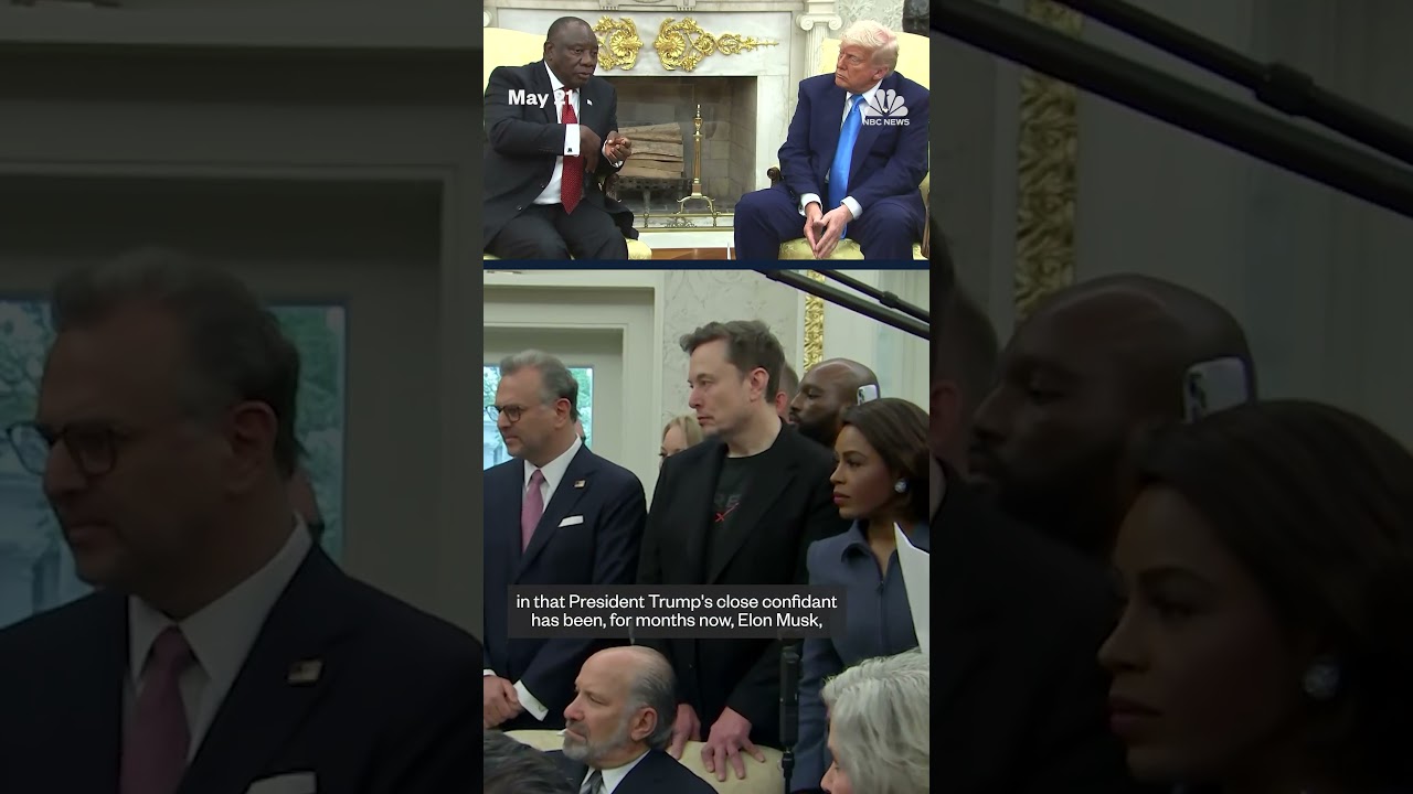 Trump accuses South Africa of 'white genocide' in meeting with country's president