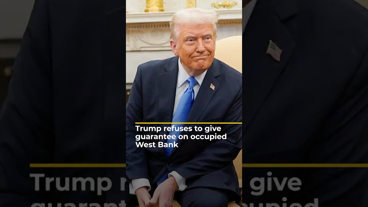 Trump fails to rule out Israeli annexation of the occupied West Bank