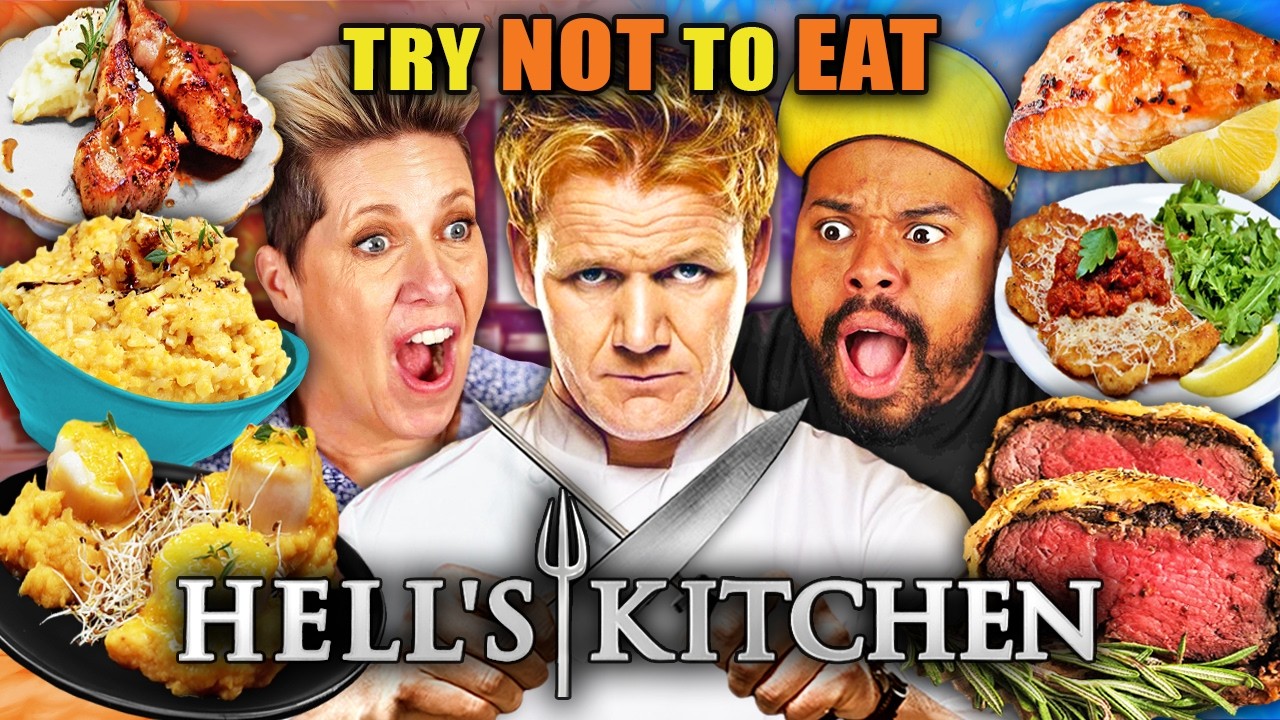 Try Not To Eat - Hell's Kitchen (Veal Scallopini, Pumpkin Risotto, Lamb Chops)