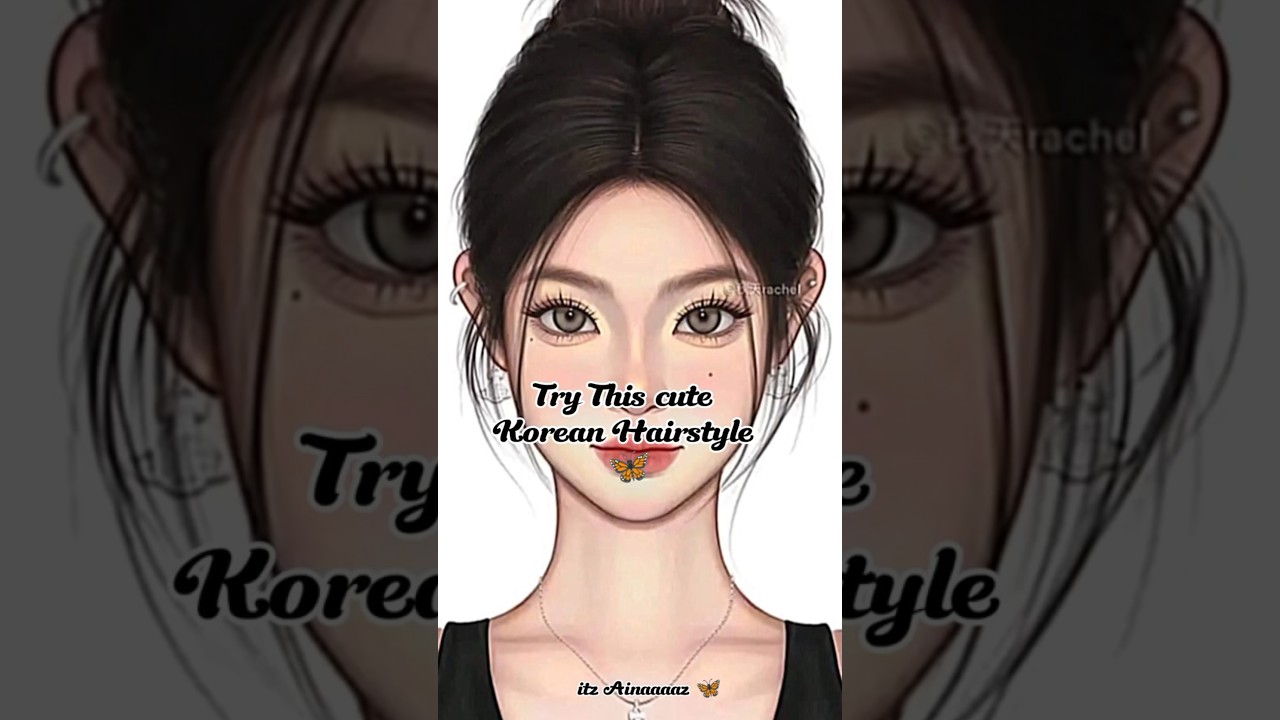 Try this cute Korean Hairstyle 🦋#hairstyles #fypシ゚viral