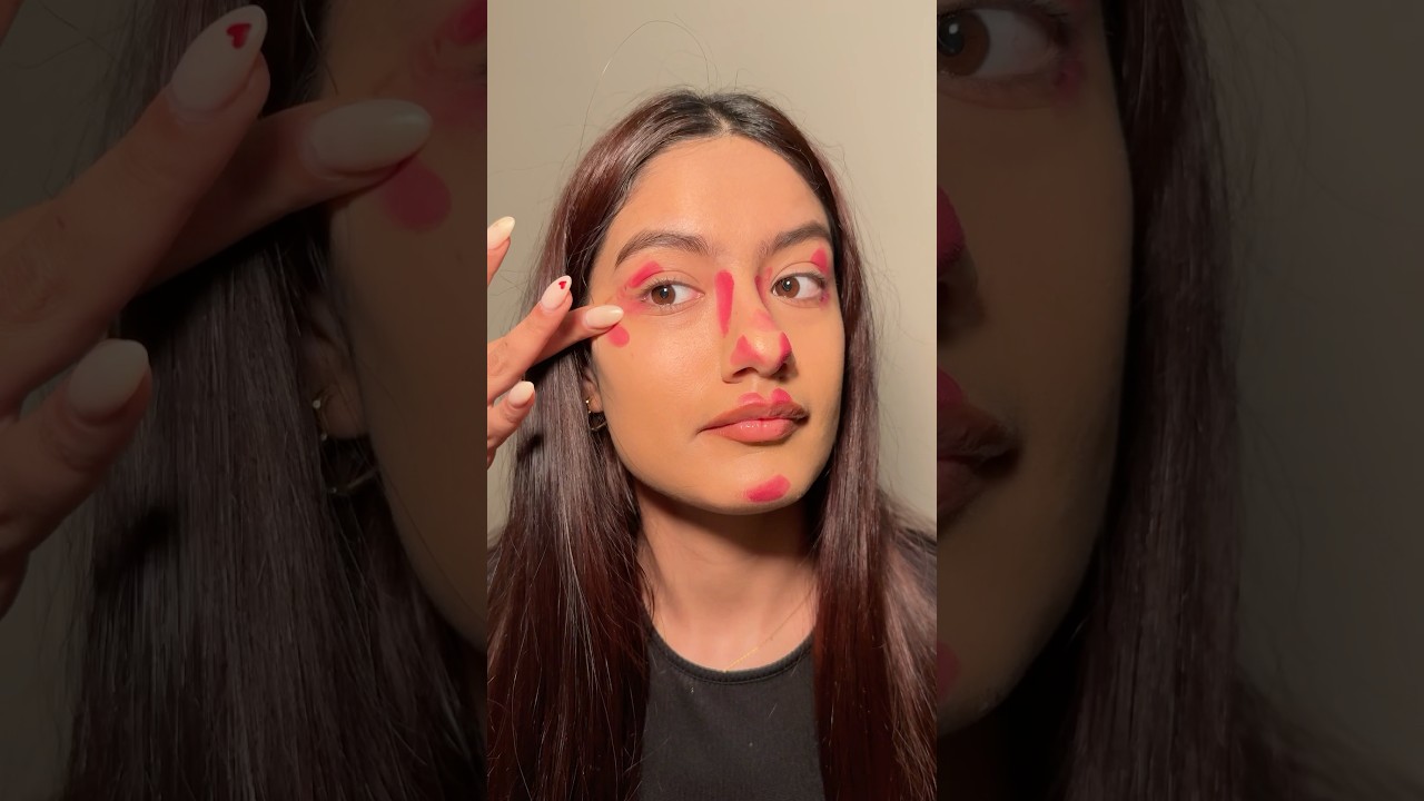 Trying Korean blush makeup💖 #koreanmakeup