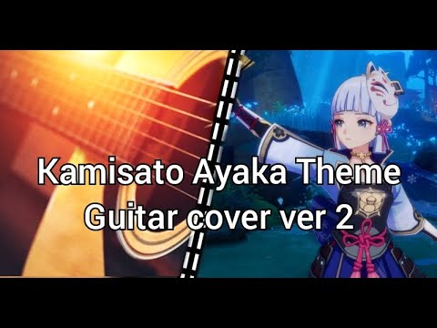 Tsubaki in Thawing Snow  -kamisato Ayaka- Kitsune's Mask -  Guitar cover - Genshin Impact
